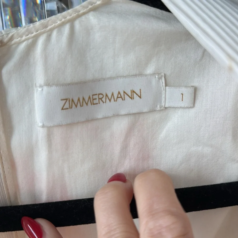 Zimmermann Floral Plissé Fit & Flare Dress